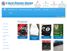 Tablet Screenshot of liquiddreamsdesign.com